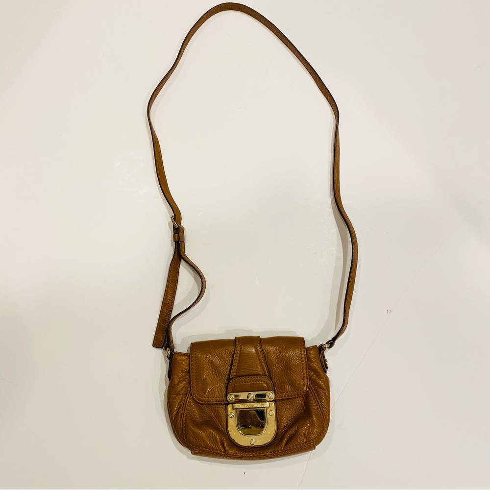 Michael Kors Charlton Brown Leather Crossbody Bag View 4